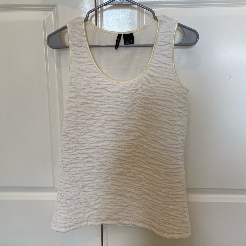 New Directions White Textured Top